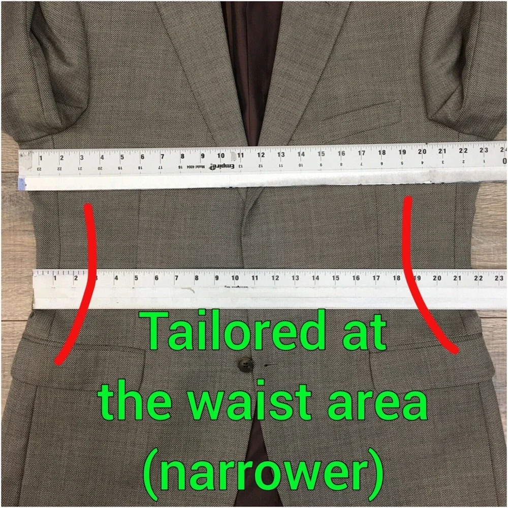 TAILORBYRD Mens Blazer Sport Coat‎ Casual Jacket Size 44L Wool Suit Tailored